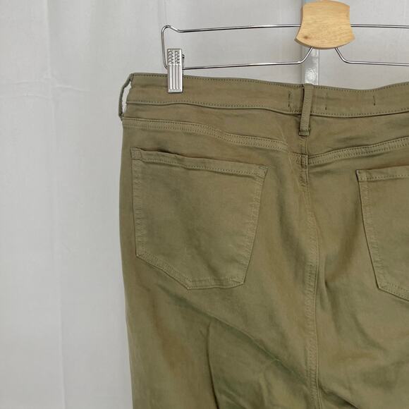 NYDJ Sheri Slim Jeans High Rise Ankle Stretch Zip Fly Avocado Green Size 16 - Picture 7 of 10